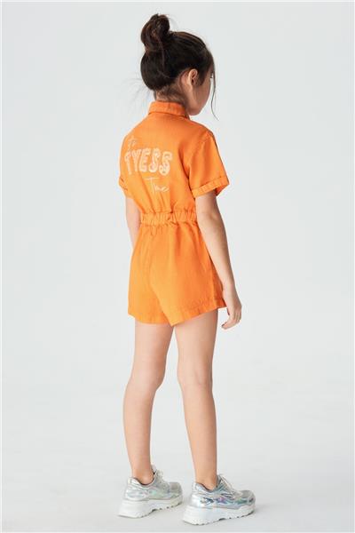 Tyess Kız Çocuk Oranj Tulum
