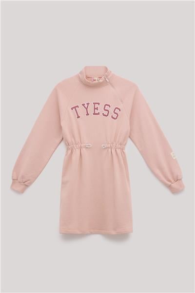 Tyess Kız Çocuk Pembe Elbise