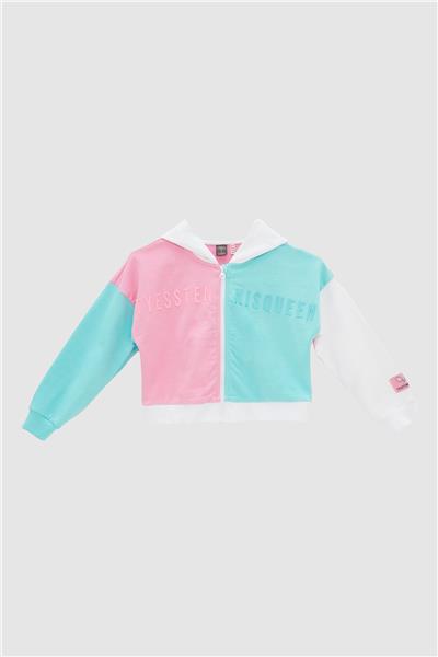 Tyess Kız Çocuk Pembe Eşofman Üstü