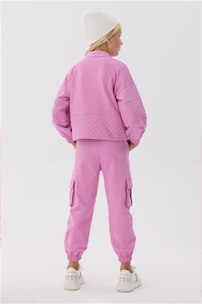 Tyess Kız Çocuk Pembe Eşofman Üstü