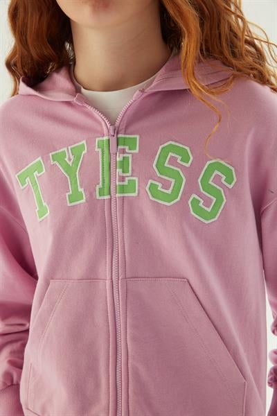 Tyess Kız Çocuk Pembe Eşofman ÜstüTyess Kız Çocuk Pembe Eşofman Üstü