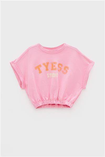 Tyess Kız Çocuk Pembe S-Shirt