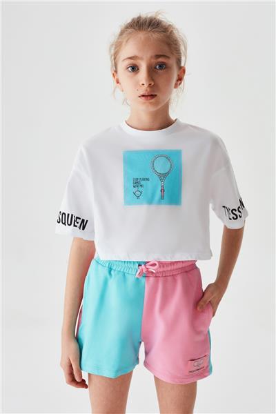 Tyess Kız Çocuk Pembe Şort