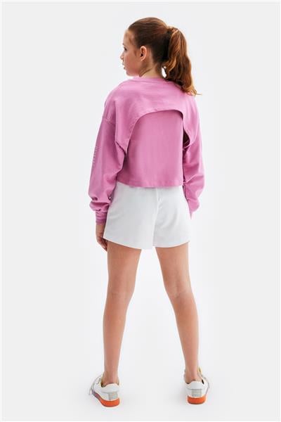 Tyess Kız Çocuk Pembe Sweatshirt