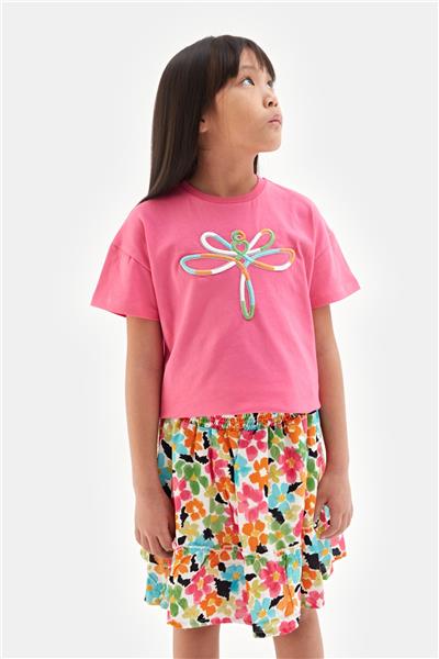 Tyess Kız Çocuk Pembe Tshirt
