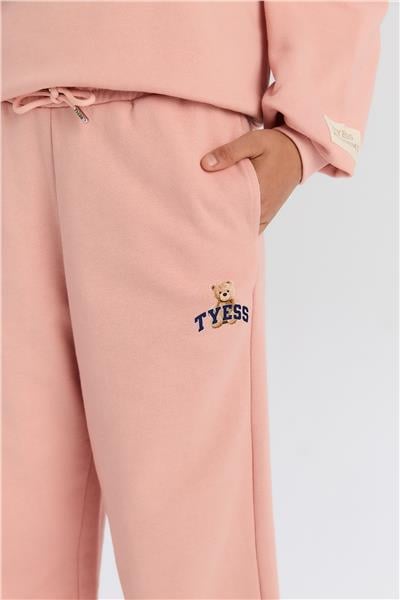 Tyess Kız Çocuk Pudra Eşofman AltıTyess Kız Çocuk Pudra Eşofman Altı