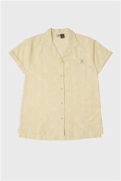 Tyess Kız Çocuk Sarı Pijama Elbise