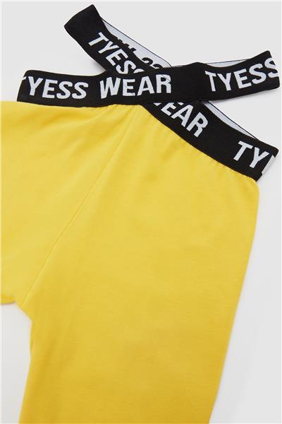 Tyess Kız Çocuk Sarı Tayt