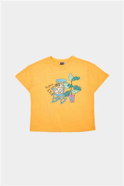 Tyess Kız Çocuk Sarı Tshirt