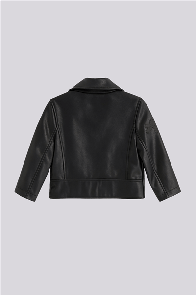 Tyess Girl Black Leather JacketTyess Girl Black Leather Jacket