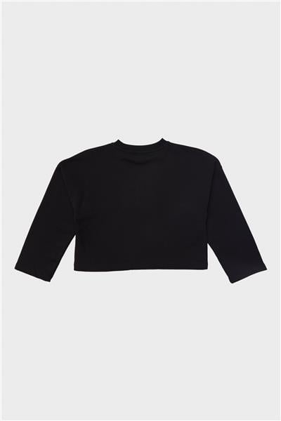 Tyess Kız Çocuk Siyah Sweatshirt