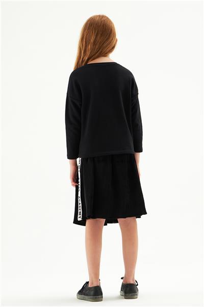 Tyess Kız Çocuk Siyah Sweatshirt