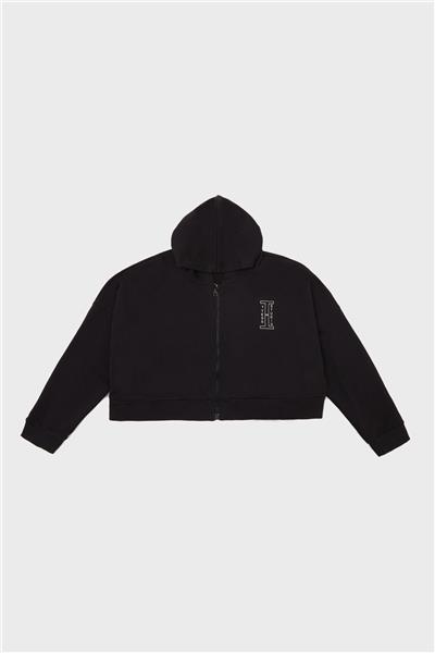 Tyess Kız Çocuk Siyah Sweatshirt