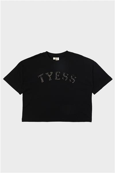Tyess Kız Çocuk Siyah T-Shirt