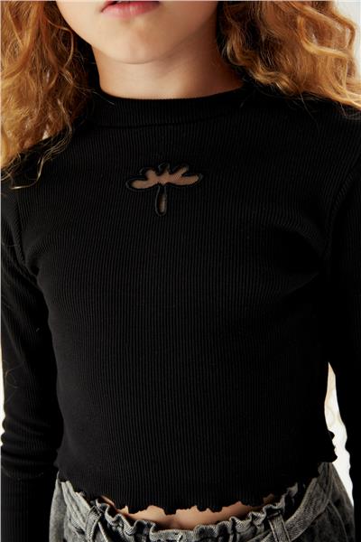Tyess Kız Çocuk Siyah T-Shirt