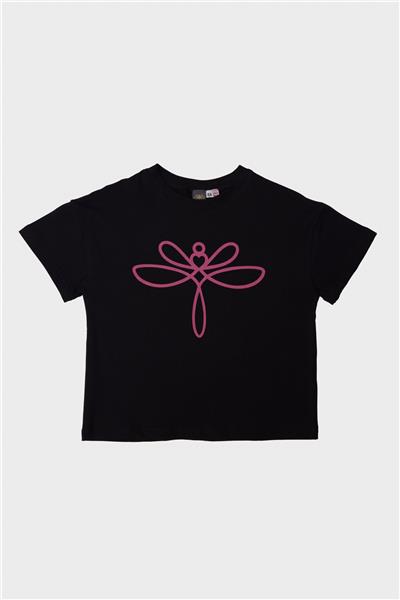 Tyess Kız Çocuk Siyah T-Shirt