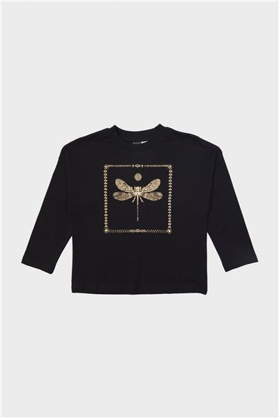 Tyess Kız Çocuk Siyah T-Shirt