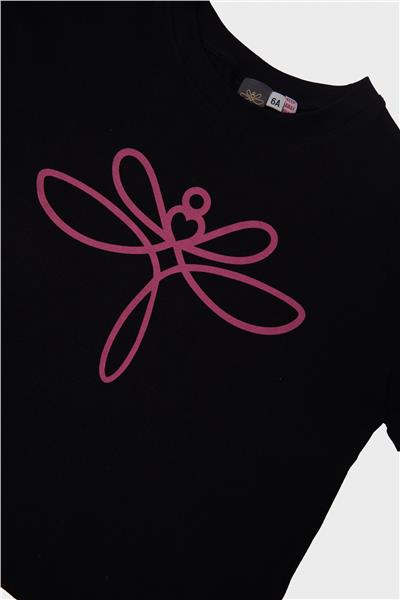 Tyess Kız Çocuk Siyah T-Shirt