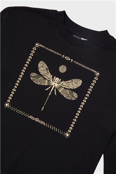 Tyess Kız Çocuk Siyah T-Shirt