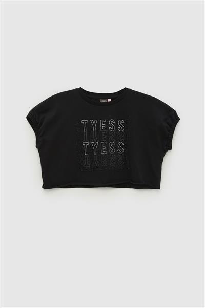 Tyess Kız Çocuk Siyah T-Shirt