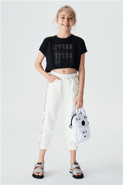 Tyess Kız Çocuk Siyah T-Shirt