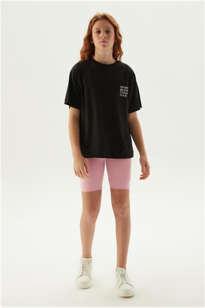 Tyess Kız Çocuk Siyah T-Shirt