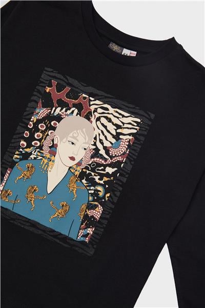 Tyess Kız Çocuk Siyah T-Shirt