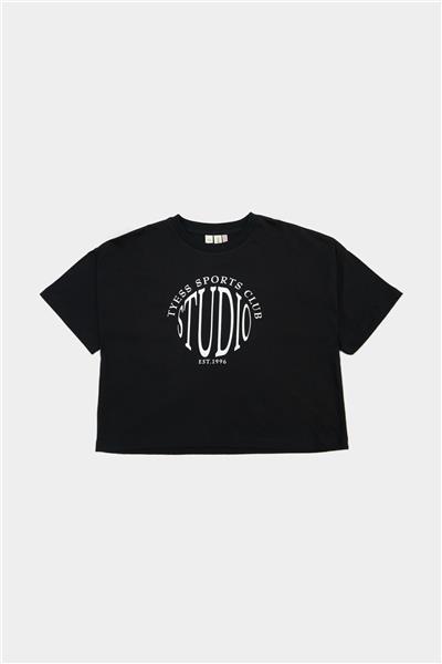 Tyess Kız Çocuk Siyah Tshirt