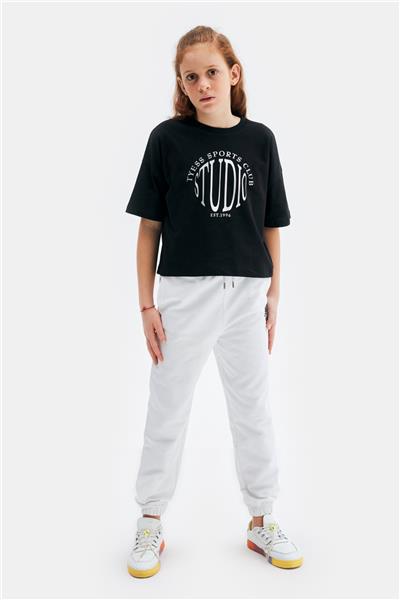 Tyess Kız Çocuk Siyah Tshirt