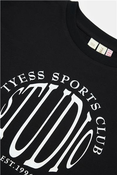 Tyess Kız Çocuk Siyah Tshirt