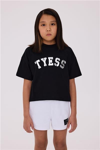 Tyess Kız Çocuk Siyah TshirtTyess Kız Çocuk Siyah Tshirt
