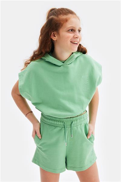 Tyess Kız Çocuk Yeşil Sweatshirt
