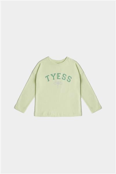 Tyess Kız Çocuk Yeşil T-Shirt