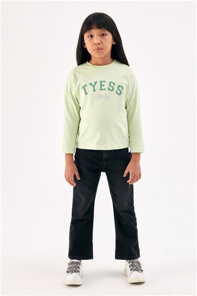 Tyess Kız Çocuk Yeşil T-Shirt