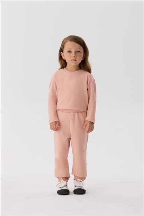 Tyess Basic Kız Bebek Somon Eşofman Altı