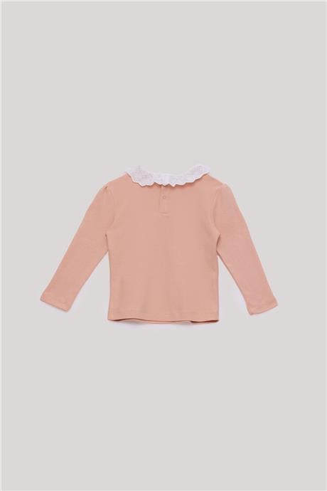 Tyess Basic Kız Bebek Somon T-Shirt