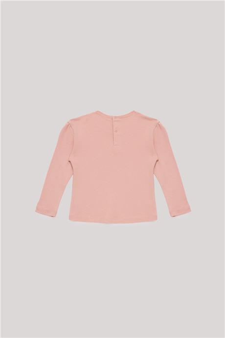 Tyess Basic Kız Bebek Somon T-Shirt