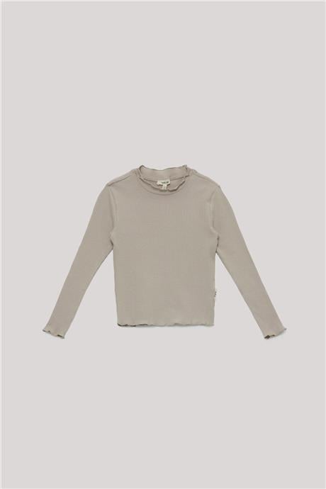 Tyess Basic Kız Çocuk Bej T-Shirt