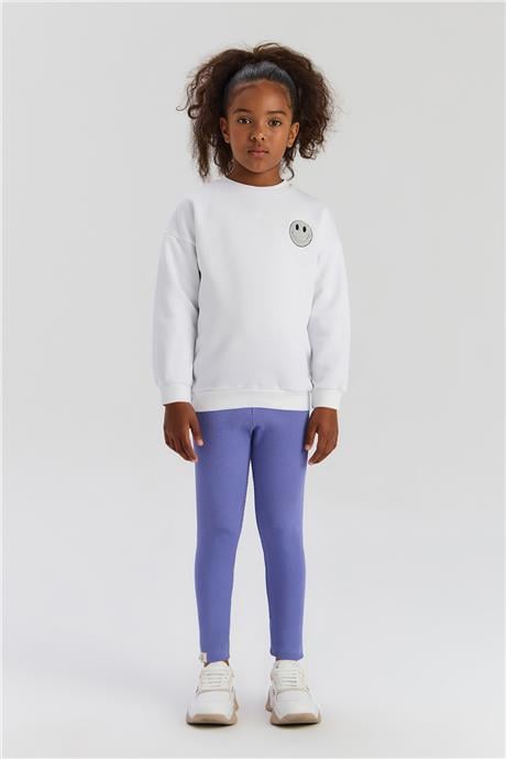 Tyess Basic Kız Çocuk Beyaz SweatshirtTyess Basic Kız Çocuk Beyaz Sweatshirt