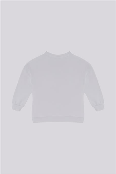 Tyess Basic Kız Çocuk Beyaz SweatshirtTyess Basic Kız Çocuk Beyaz Sweatshirt