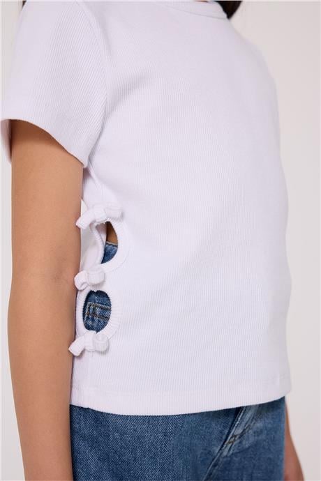 Tyess Basic Kız Çocuk Beyaz TshirtTyess Basic Kız Çocuk Beyaz Tshirt