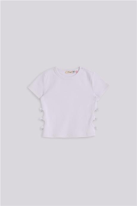 Tyess Basic Kız Çocuk Beyaz TshirtTyess Basic Kız Çocuk Beyaz Tshirt