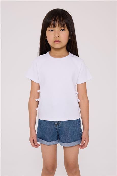 Tyess Basic Kız Çocuk Beyaz TshirtTyess Basic Kız Çocuk Beyaz Tshirt
