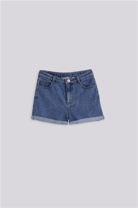 Tyess Basic Kız Çocuk Denim ŞortTyess Basic Kız Çocuk Denim Şort