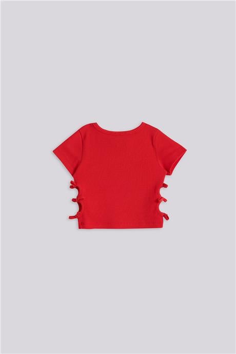 Tyess Basic Kız Çocuk Kırmızı TshirtTyess Basic Kız Çocuk Kırmızı Tshirt