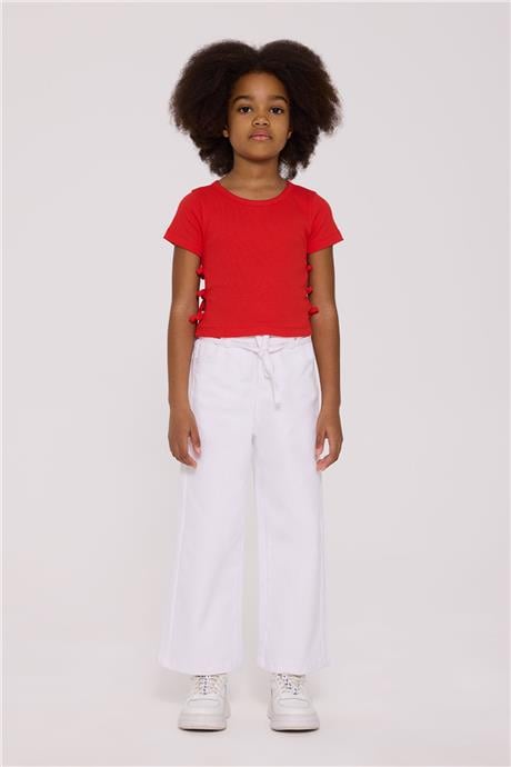 Tyess Basic Kız Çocuk Kırmızı TshirtTyess Basic Kız Çocuk Kırmızı Tshirt