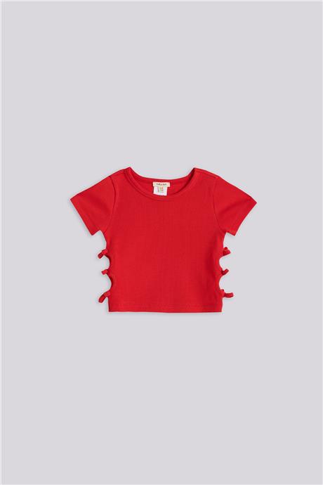 Tyess Basic Kız Çocuk Kırmızı TshirtTyess Basic Kız Çocuk Kırmızı Tshirt