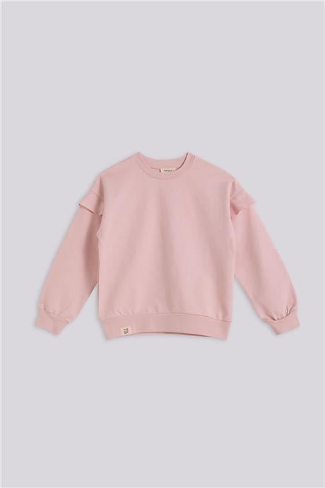 Tyess Basic Kız Çocuk Pembe SweatshirtTyess Basic Kız Çocuk Pembe Sweatshirt
