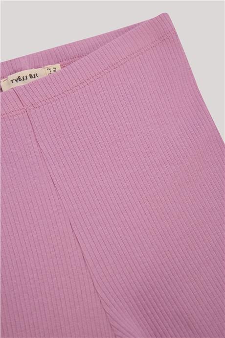 Tyess Basic Kız Çocuk Pembe Tayt
