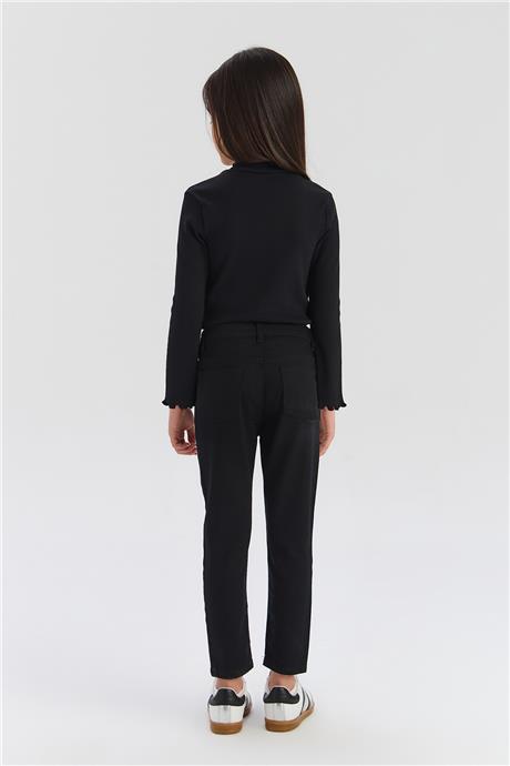 Tyess Basic Kız Çocuk Siyah PantolonTyess Basic Kız Çocuk Siyah Pantolon